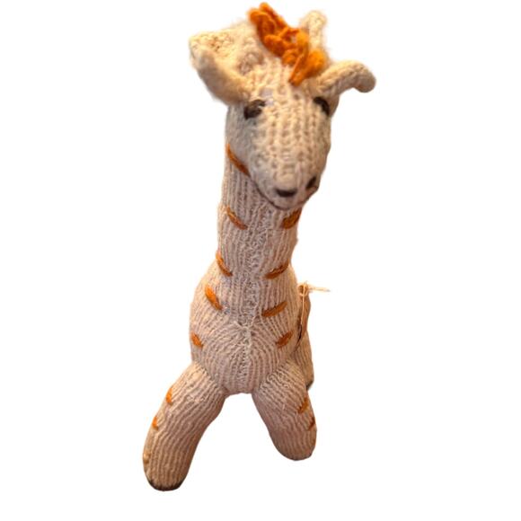KENANA KNITTER CRITTER BY WOMEN OF KENYA 100% WOOL ETHNIC Giraffe NWT - Picture 5 of 12